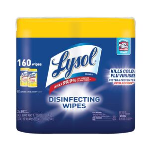 Lysol Disinfecting Wipes, Lemon & Lime Blossom, 2 Ct - 80 Ct , CVS