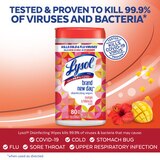Lysol Brand New Day Disinfecting Wipes, Mango & Hibiscus, 80 CT, thumbnail image 3 of 6