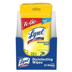 Lysol Travel Size Disinfecting Wipes, 15 Ct , CVS