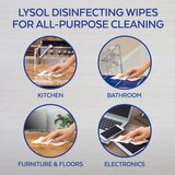 Lysol Disinfecting Wipes, Crisp Linen Scent, thumbnail image 4 of 9