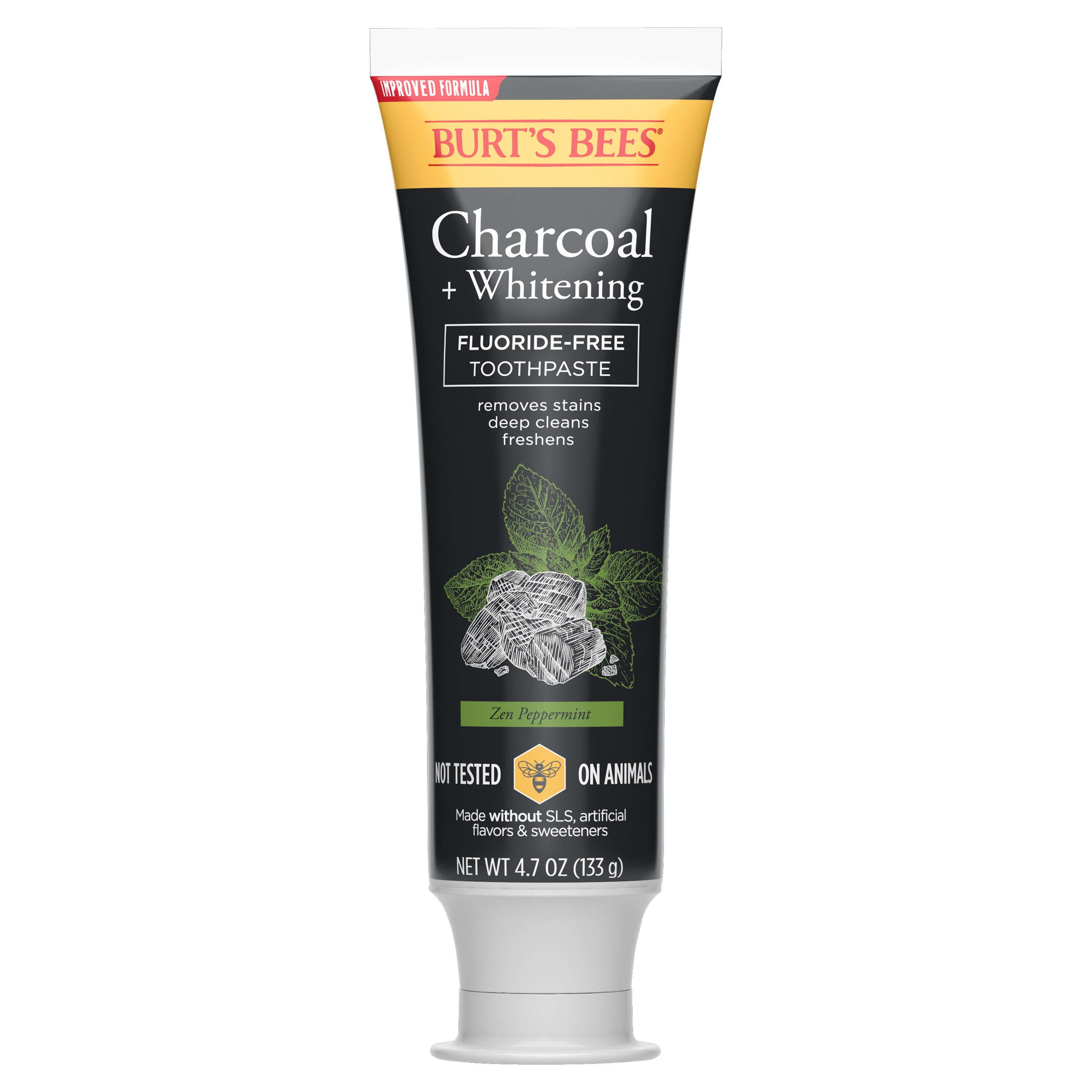 Burt's Bees Toothpaste, Natural Flavor, Charcoal FluorideFree