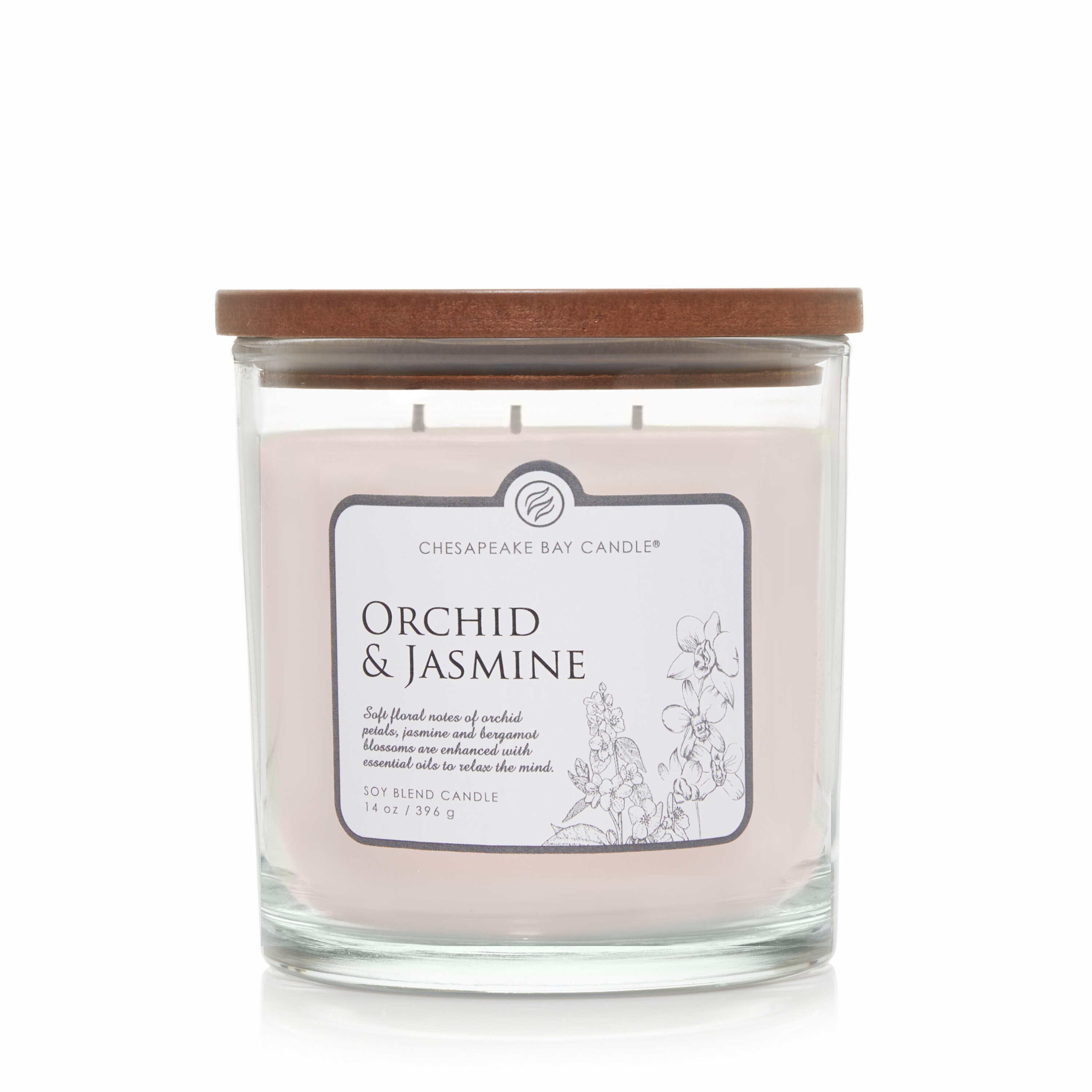 Chesapeake Bay Candle Orchid & Jasmine 3-Wick Jar Candle, 14 Oz , CVS