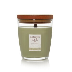 Nature's Wick Crackle Burning Jar Candle, 10 OZ