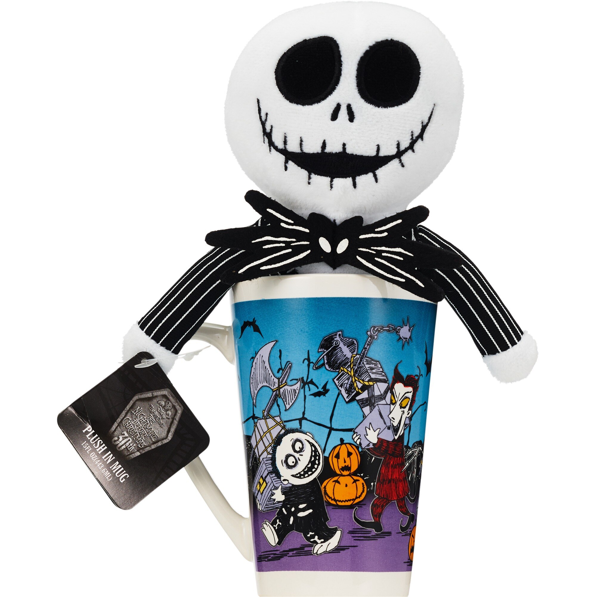 Disney Tim Burton's The Nightmare Before Christmas Plush in Mug