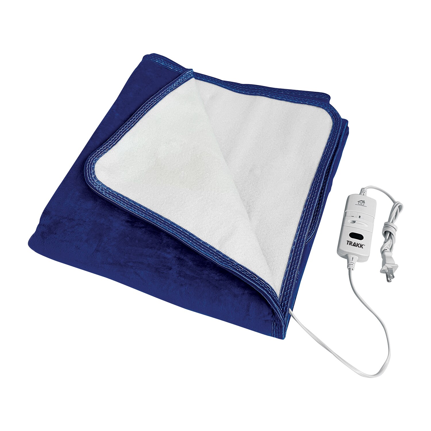 TRAKK Heated Electric Blanket Throw, Blue , CVS