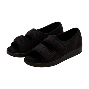 Silverts Indoor and Outdoor Easy Closure Open Toe Sandal Black Size 8 CVS Pharmacy