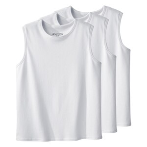Silverts Undervest 3-Pk Open Back, White