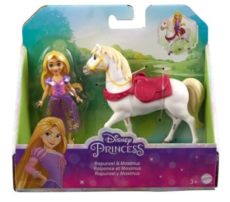Disney Princess Rapunzel Small Doll And Maximus Horse , CVS