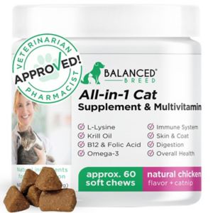 Balanced Breed All-In-1 Cat Supplement & Multivitamin - 60 Ct , CVS