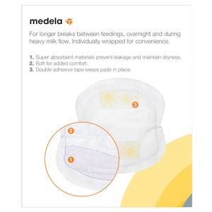 NEW MEDELA DISPOSABLE PAD NURSING BRA PADS BREASTFEEDING x30 count #89973 