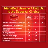 MegaRed 350mg Superior Omega-3 Krill Oil Softgels, 60 CT, thumbnail image 5 of 9