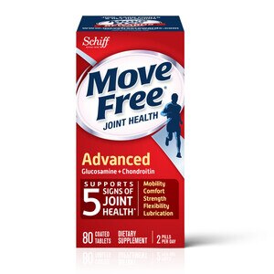Move Free Triple Strength Glucosamine Chondroitin and Hyaluronic Acid Joint Supplement, 80CT
