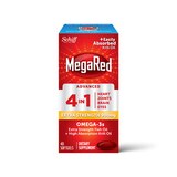 MegaRed Advanced 4-In-1 Extra Strength Omega-3 Fish Oil and Krill Oil Softgels, 40 CT, thumbnail image 1 of 9