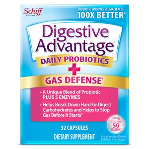 Schiff Digestive Advantage Fast Acting Enzymes + Daily Probiotic, 32 Ct , CVS