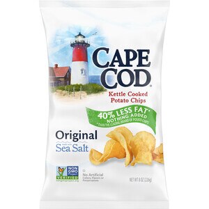 Cape Cod Less Fat Original Kettle Cooked Potato Chips, 8 Oz , CVS