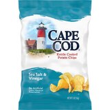 Cape Cod Sea Salt and Vinegar Kettle Cooked Potato Chips, 2 oz, thumbnail image 1 of 7