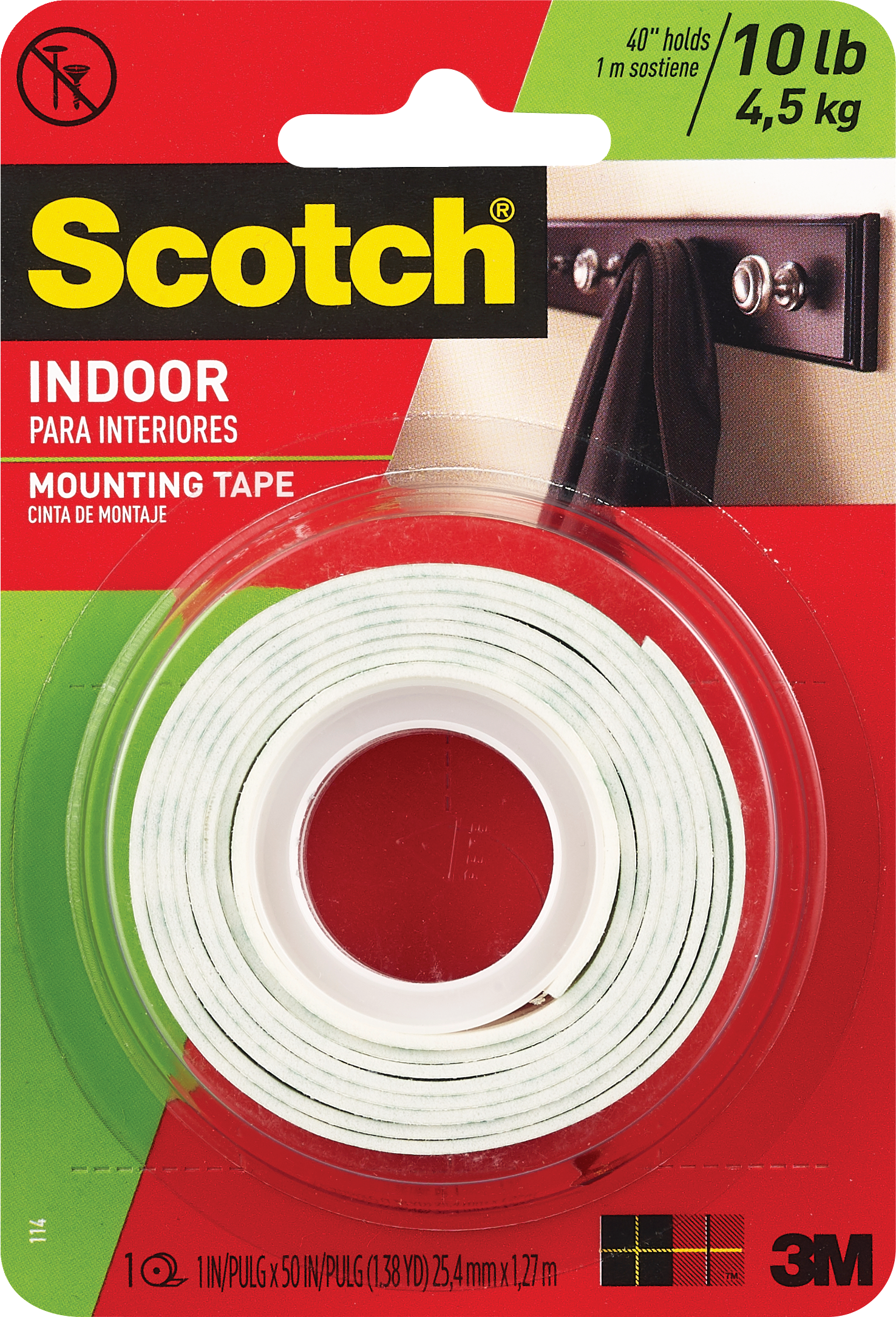 Amazon Com Scotch Removable Wall Mounting Tabs 1 2 In X 3 4 In 144 Tabs 7221 Home Improvement
