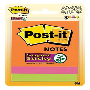Post-it Super Sticky Notes, 3 PK, 45 EA