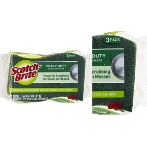 Scotch-Brite Heavy Duty Scrub Sponge, 3 Pack