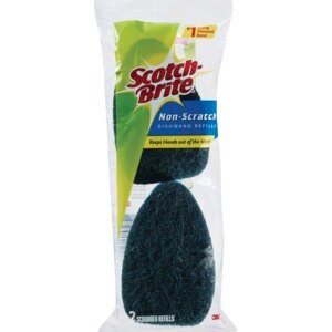 Scotch-Brite (2 Dishwands and 6 Refill Replacement Heads) Heavy Duty Dish  Wand Sponge For Kitchen Sink Cleaning Brush