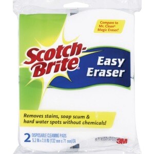 Scotch-Brite Easy Eraser, 2 Disposable Cleaning Pads