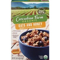 Cascadian Farm Organic Oats & Honey Granola 16 oz Box
