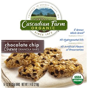 Cascadian Farm Organic Chocolate Chip Chewy Granola Bars 6-Pack