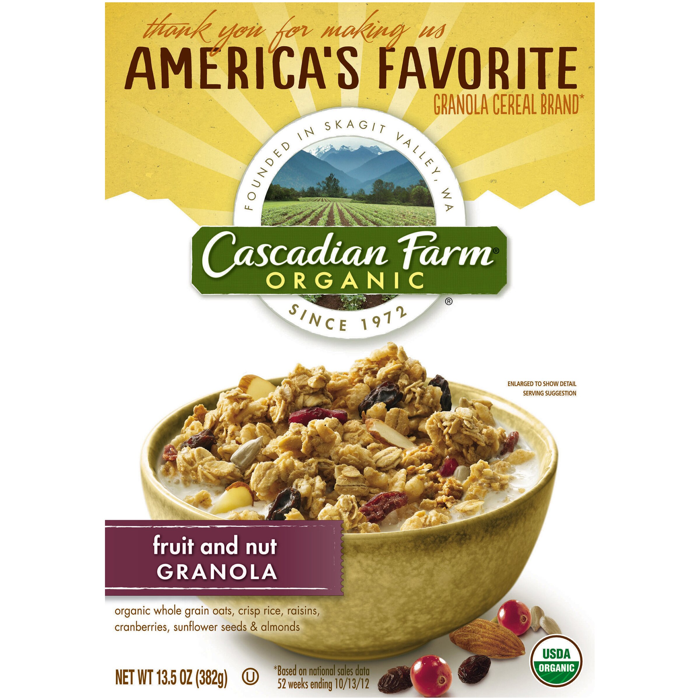 Cascadian Farm Organic Fruit And Nut Granola, 13.5 Oz - 11 Oz , CVS