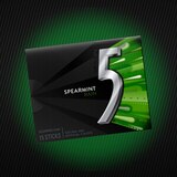 5 Gum Spearmint Rain Sugarfree Gum, 15 ct, thumbnail image 2 of 8