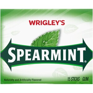  Wrigley's Spearmint Gum, Single Pack 