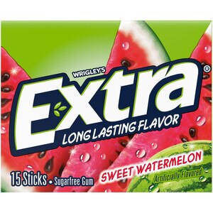 Extra Sweet Watermelon Sugarfree Gum, Single Pack, 15 Ct , CVS