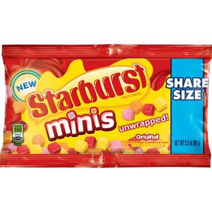 STARBURST Original Minis Size Fruit Chews Chewy Candy, Share Size, 3.5 oz