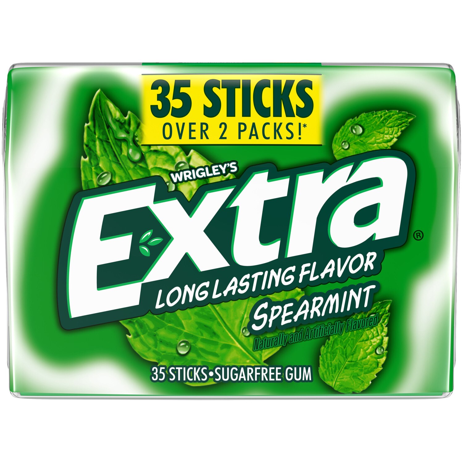 EXTRA Spearmint Sugarfree Gum, 35CT