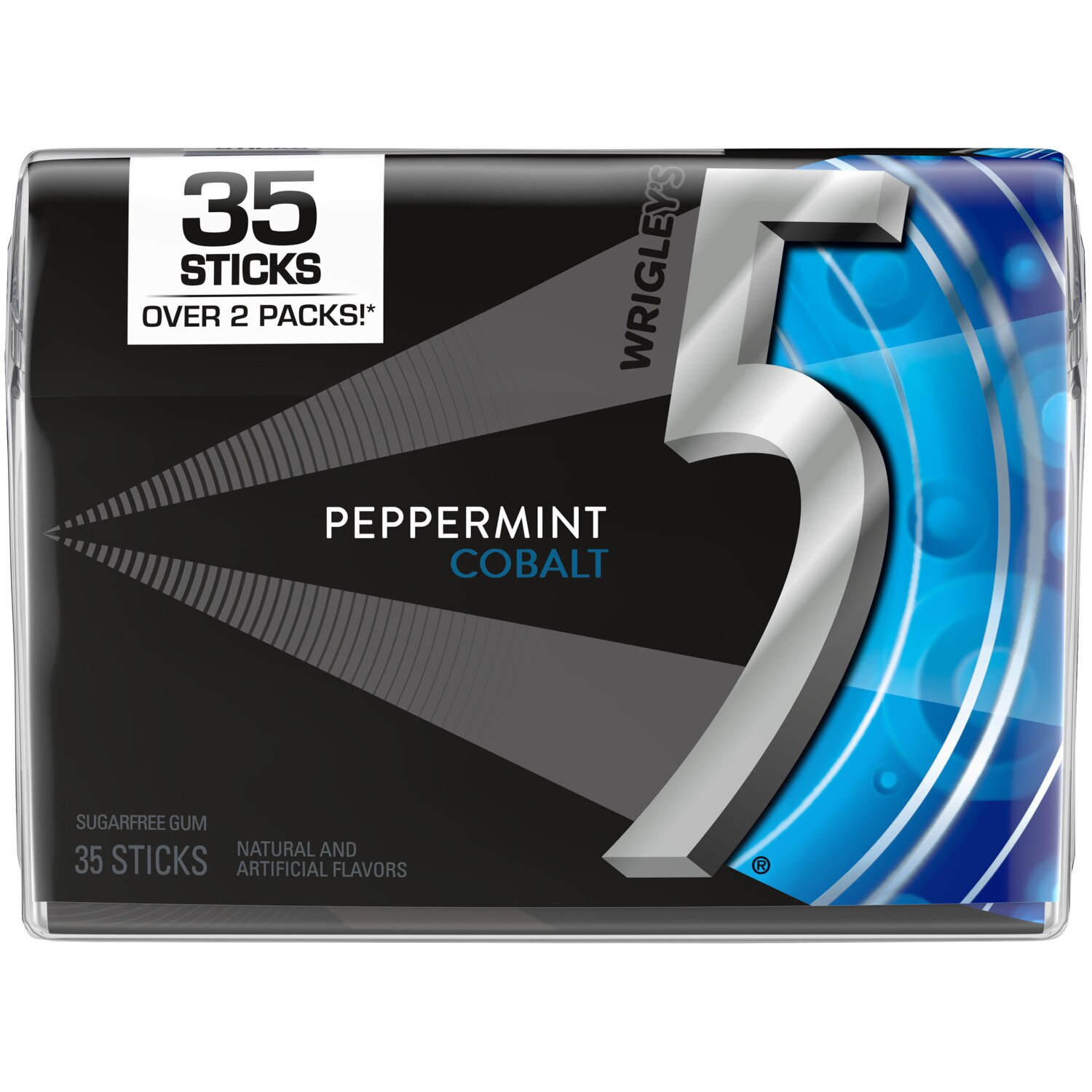 5 Gum Peppermint Cobalt Sugarfree Gum, 35 CT