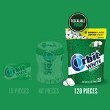 Orbit White Spearmint Sugarfree Chewing Gum, 8.5 oz, 120 ct, thumbnail image 2 of 7