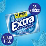 Extra Gum Peppermint Sugar Free Chewing Gum, 35 ct, thumbnail image 3 of 9