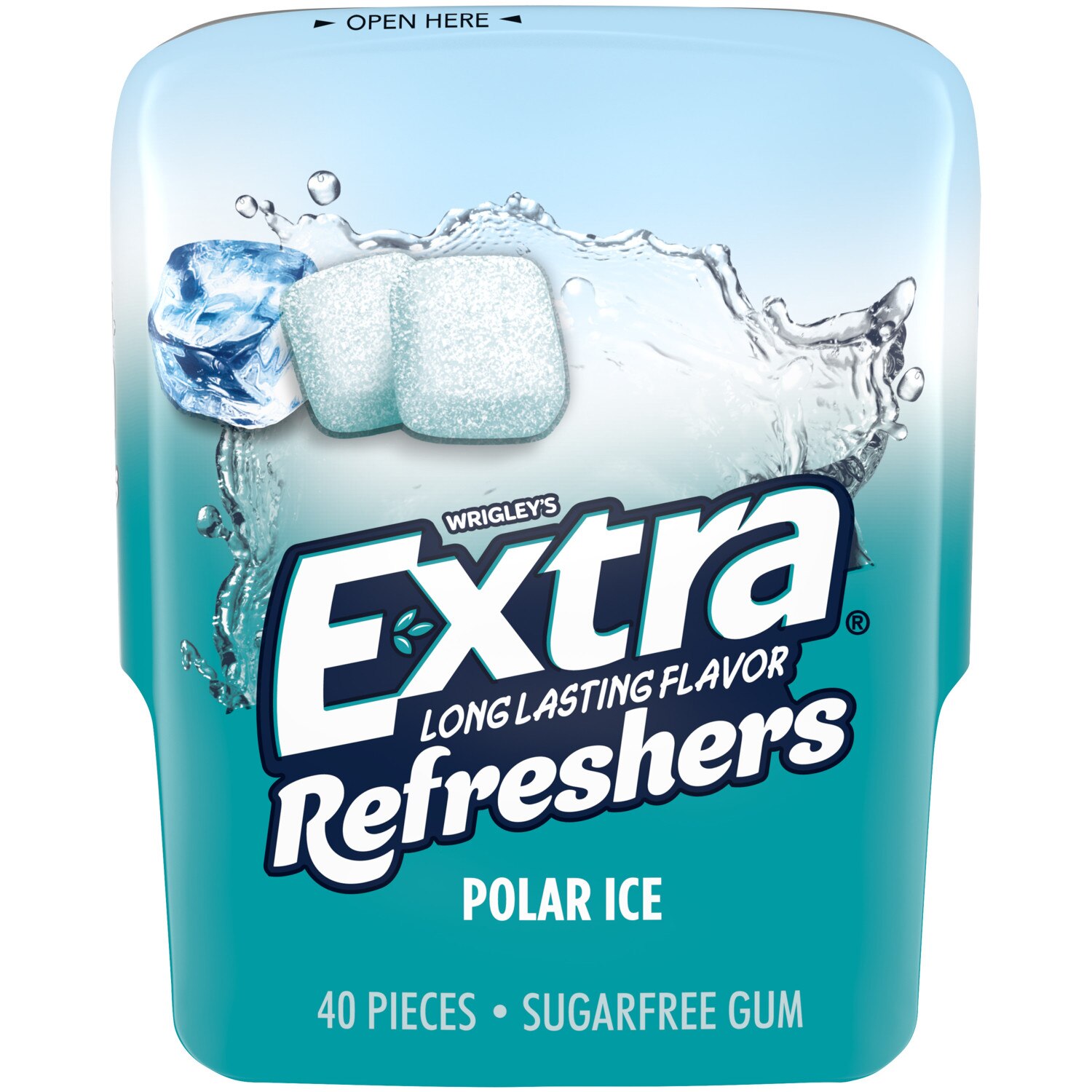 EXTRA Refreshers Polar Ice Sugar Free Chewing Gum, 40 Pieces - 40 Ct , CVS