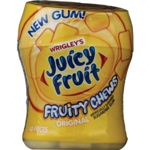 Juicy Fruit Sugarfree Fruity Chews Gum, 40CT