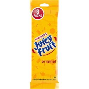  Juicy Fruit Gum, 3/Pack 