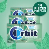 Orbit Sweet Mint Sugar Free Chewing Gum, 14 ct, Pack of 3, thumbnail image 3 of 11