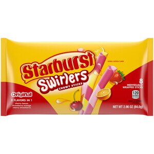 STARBURST Swirlers Sticks Chewy Candy, Share Size, 2.96 Oz Bag , CVS