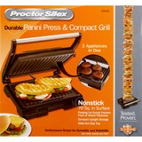 Proctor Silex, Panini Press & Compact Grill, thumbnail image 1 of 4