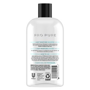 Tresemme Propure Light Moisture Paraben Free Dye Free Shampoo For