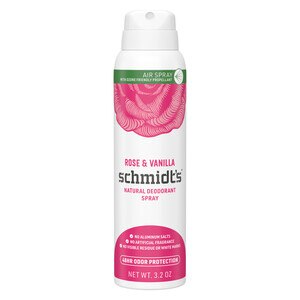 Schmidt's Natural Deodorant Spray 48-Hour, Rose & Vanilla, 3.2 OZ