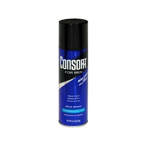 Consort For Men - Spray para el cabello de gran fijación, sin perfume