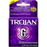 Trojan G Condom, 3 CT, thumbnail image 1 of 5