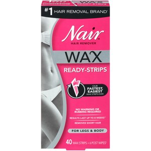 Nair Hair Remover Wax Ready-Strips, 40CT