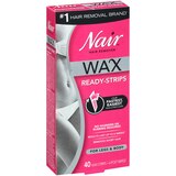 Nair Hair Remover Wax Ready-Strips for Legs & Body, Orchid & Cherry Blossom Extracts, thumbnail image 3 of 6