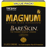 Trojan Magnum BareSkin Lubricated Large Condoms, thumbnail image 1 of 1