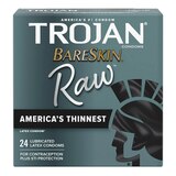 Trojan BareSkin Raw Condoms, 24 CT, thumbnail image 1 of 4